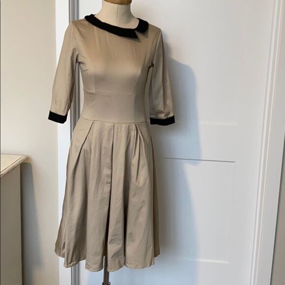 ReoRia 50s Style 3/4 Sleeve Rockabilly Dress 2/4 - Picture 3 of 9